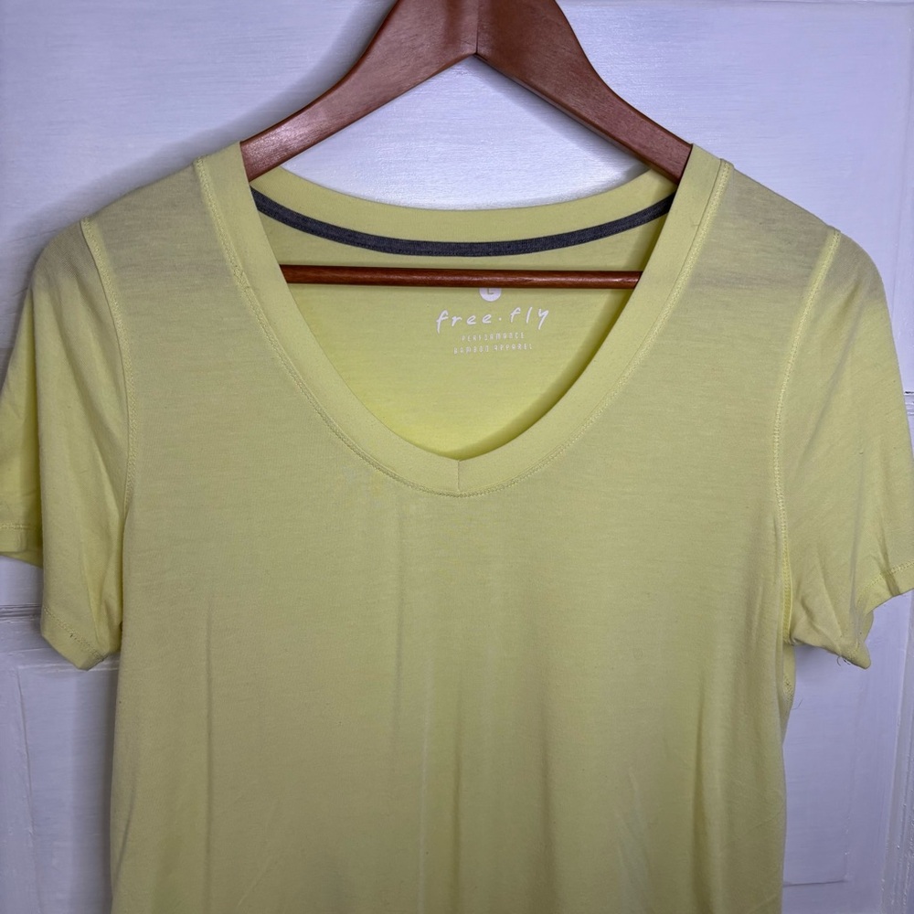 Free Fly Apparel Soft Lemon V-Neck Tee